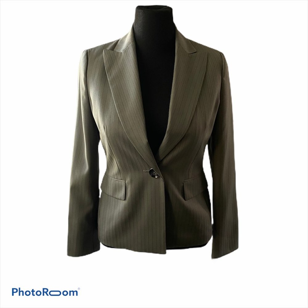 Evan Picone pin Striped Blazer Size 6